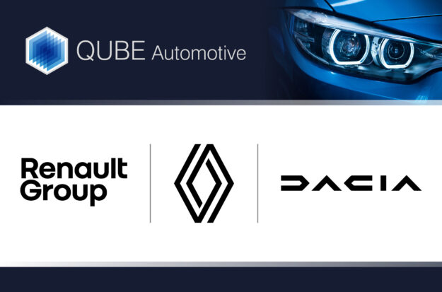 QUBE Automotive, Renault Group and Dacia logos